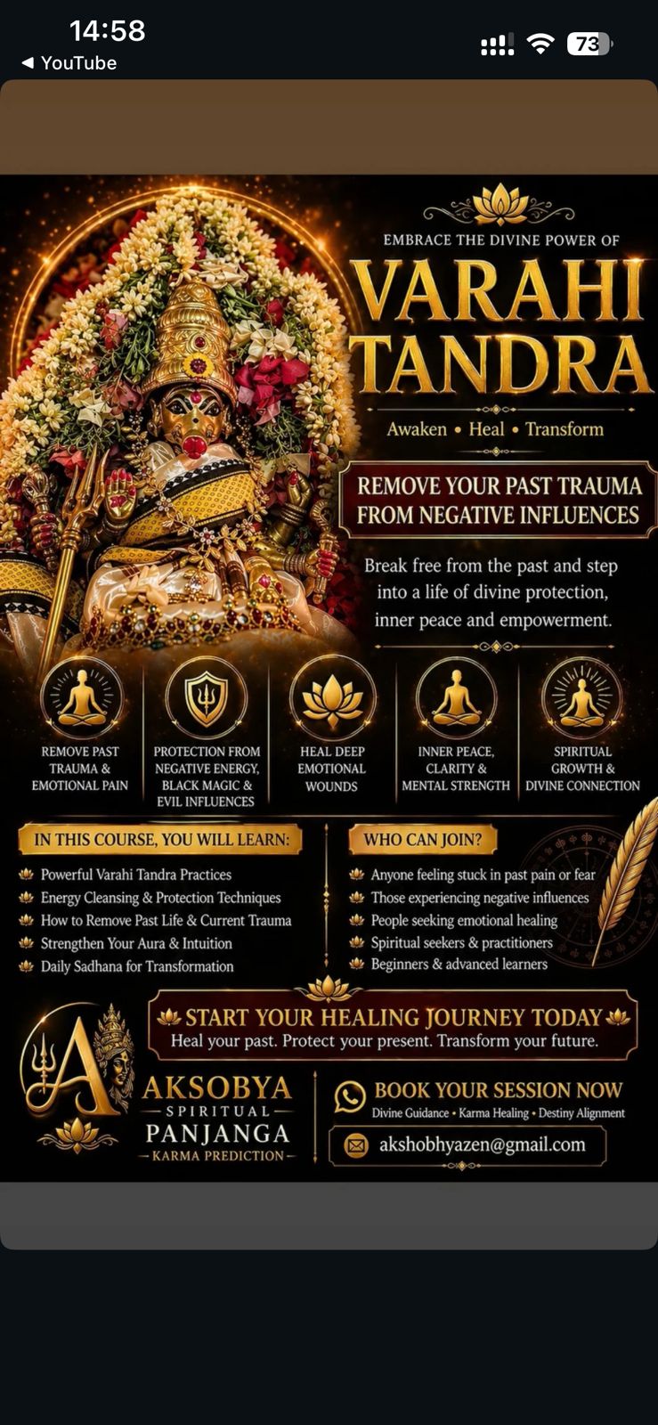 Varahi Tantra course poster